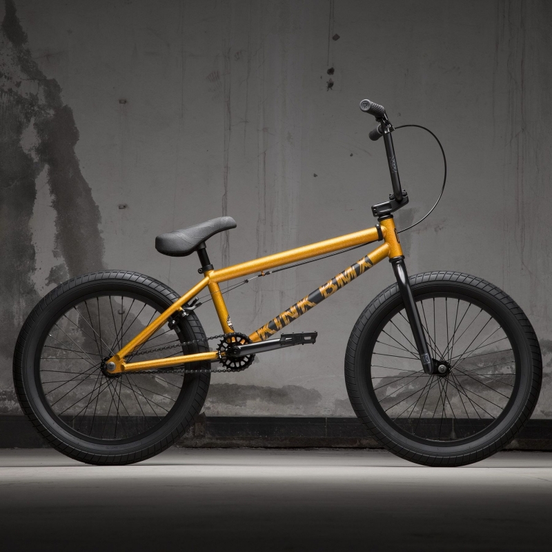Familielid R Verlaten KINK Curb 2021 Matte Orange Flake BMX bike buy in USA