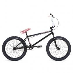 Stolen 2022 STEREO 20.75 Black with Fast Times Red BMX bike