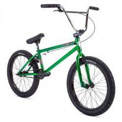 Stolen 2022 HEIST 21 Dark Green with Chrome BMX bike